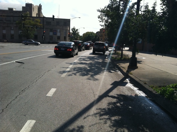 09- Southbound- North Ave- End of Bike Lane 2
